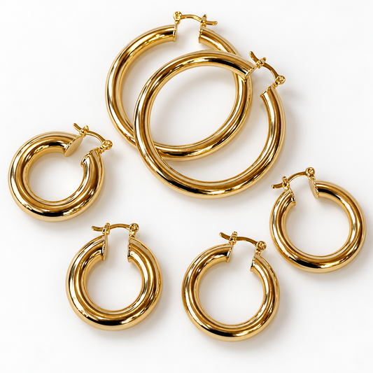 Timeless Gold Hoops