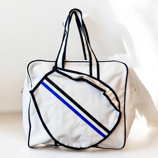 Tennis Tote Bag Navy Trim