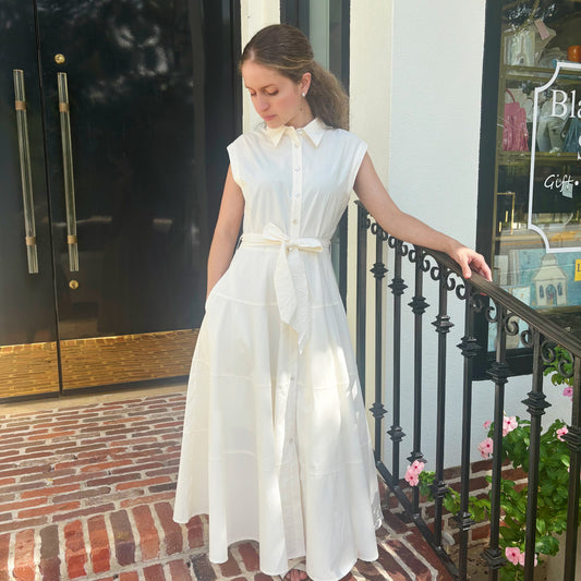 Alba Button Down Midi Dress~ Final Sale