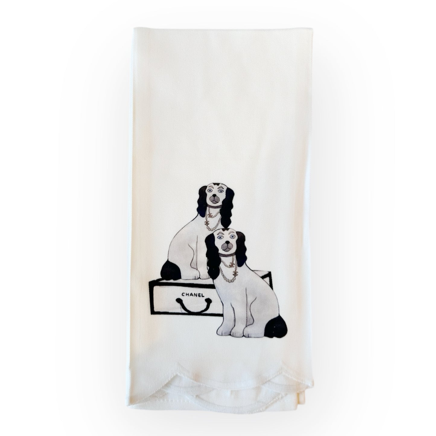 Cute Dog Luggage Kitchen Towel