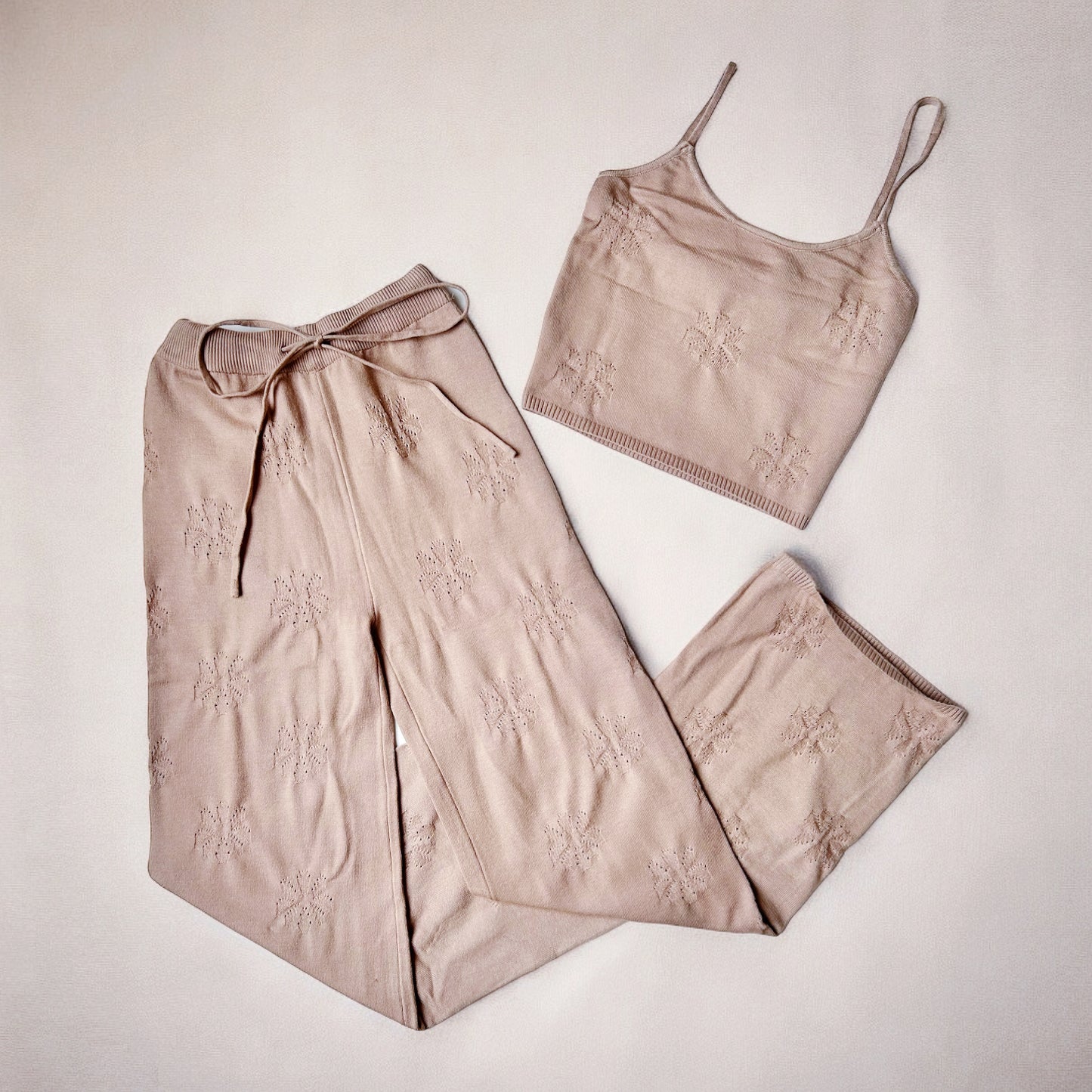 "Luxe Knit Beige Co-ord" Set~Final Sale~No Exchanges or Returns