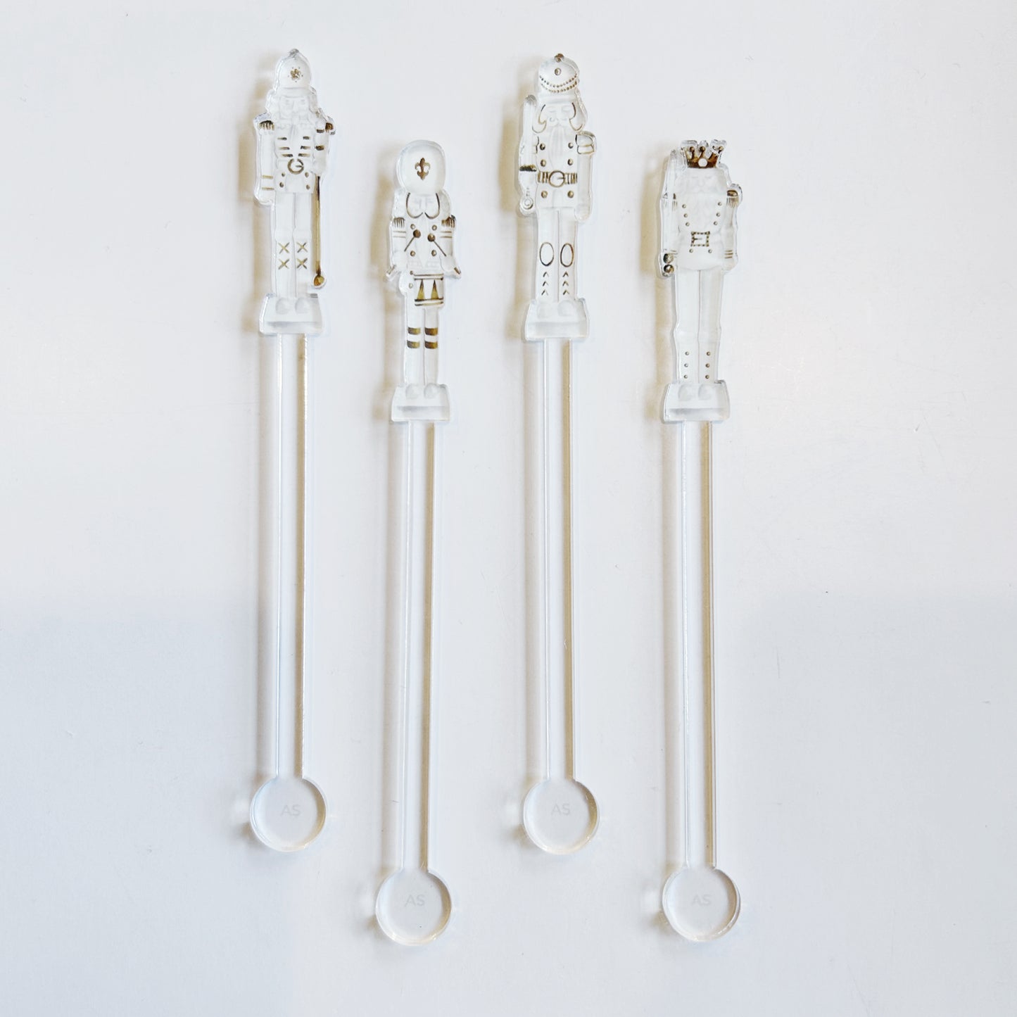 White Nutcrackers Drink Stirrers