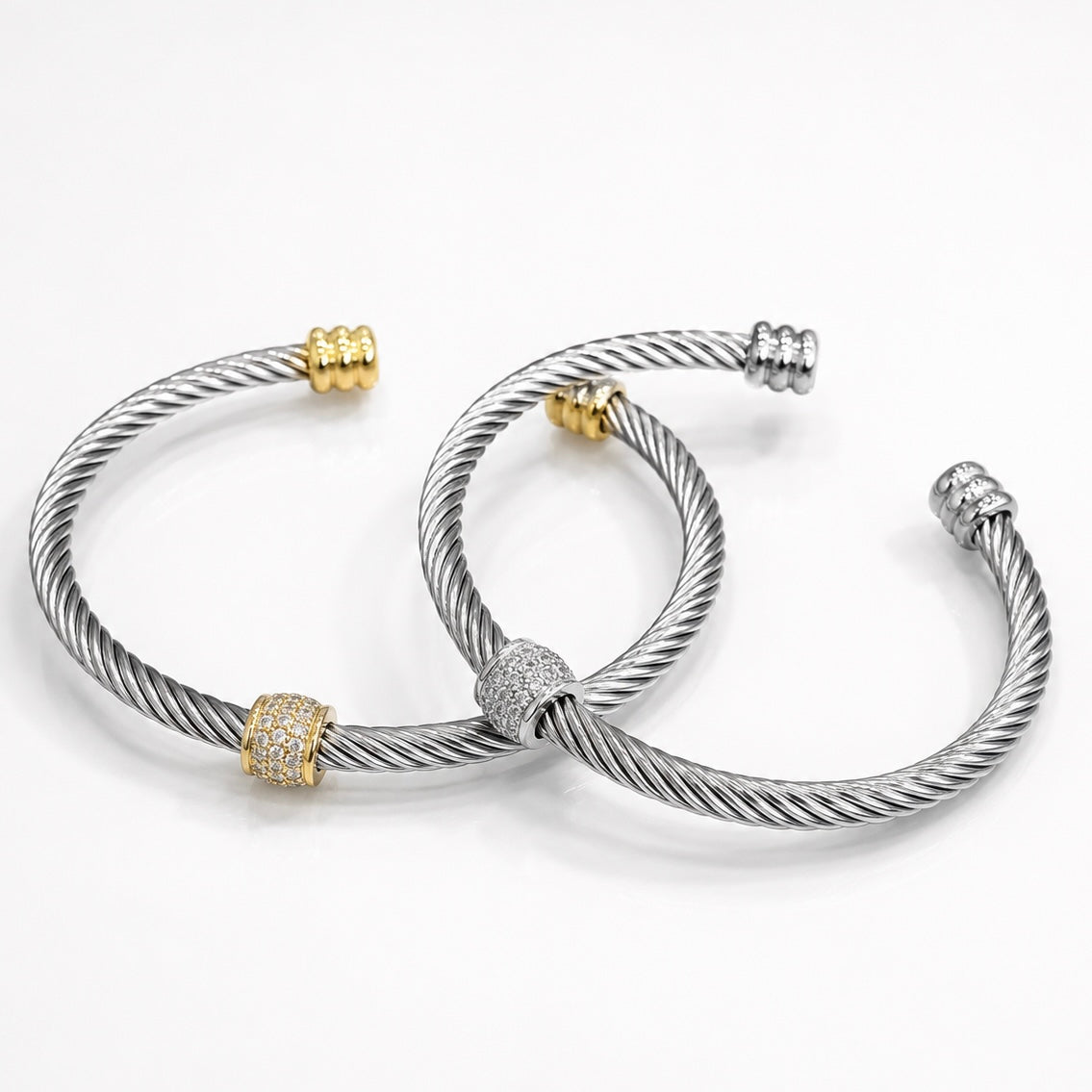 Minimalist Luxe Cable Cuff Bracelet