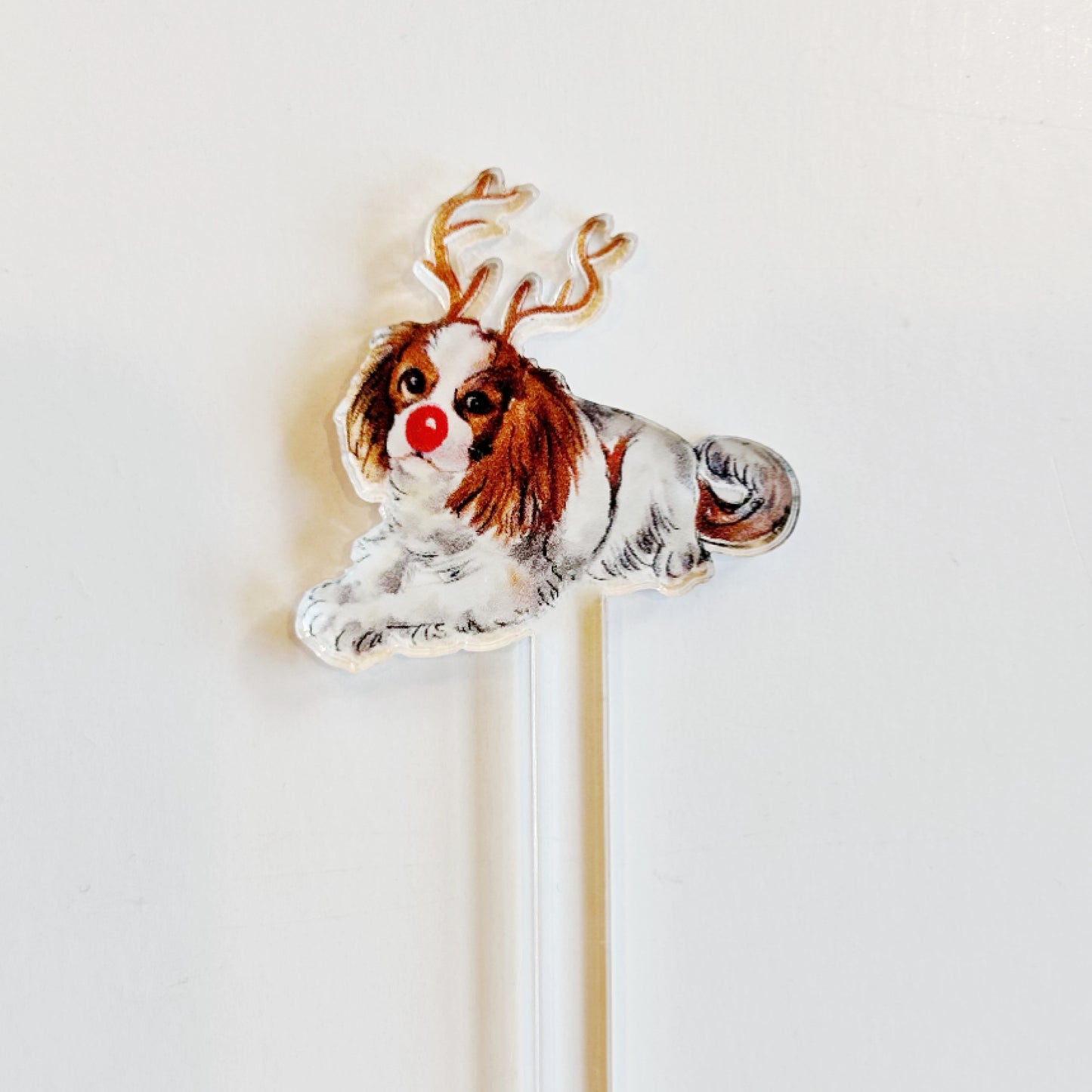 Cavalier King Charles Spaniel Christmas Drink Stirrers