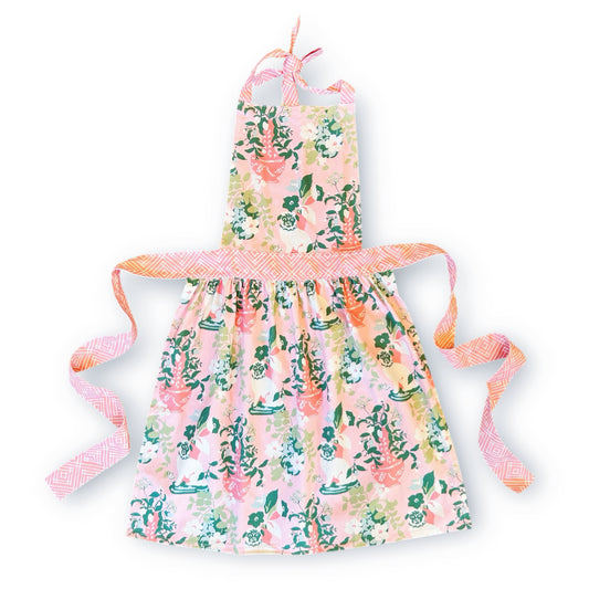 Imperial Palace Pink Pug Apron