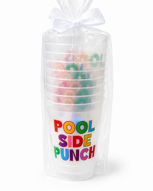 Pool Side Punch Frosted Party Cups
