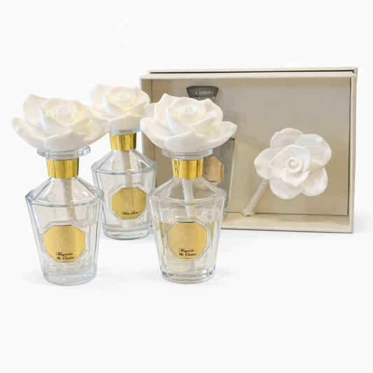 Pretty Valley Home Ceramic Rose Diffusers 3.38 fl. oz.