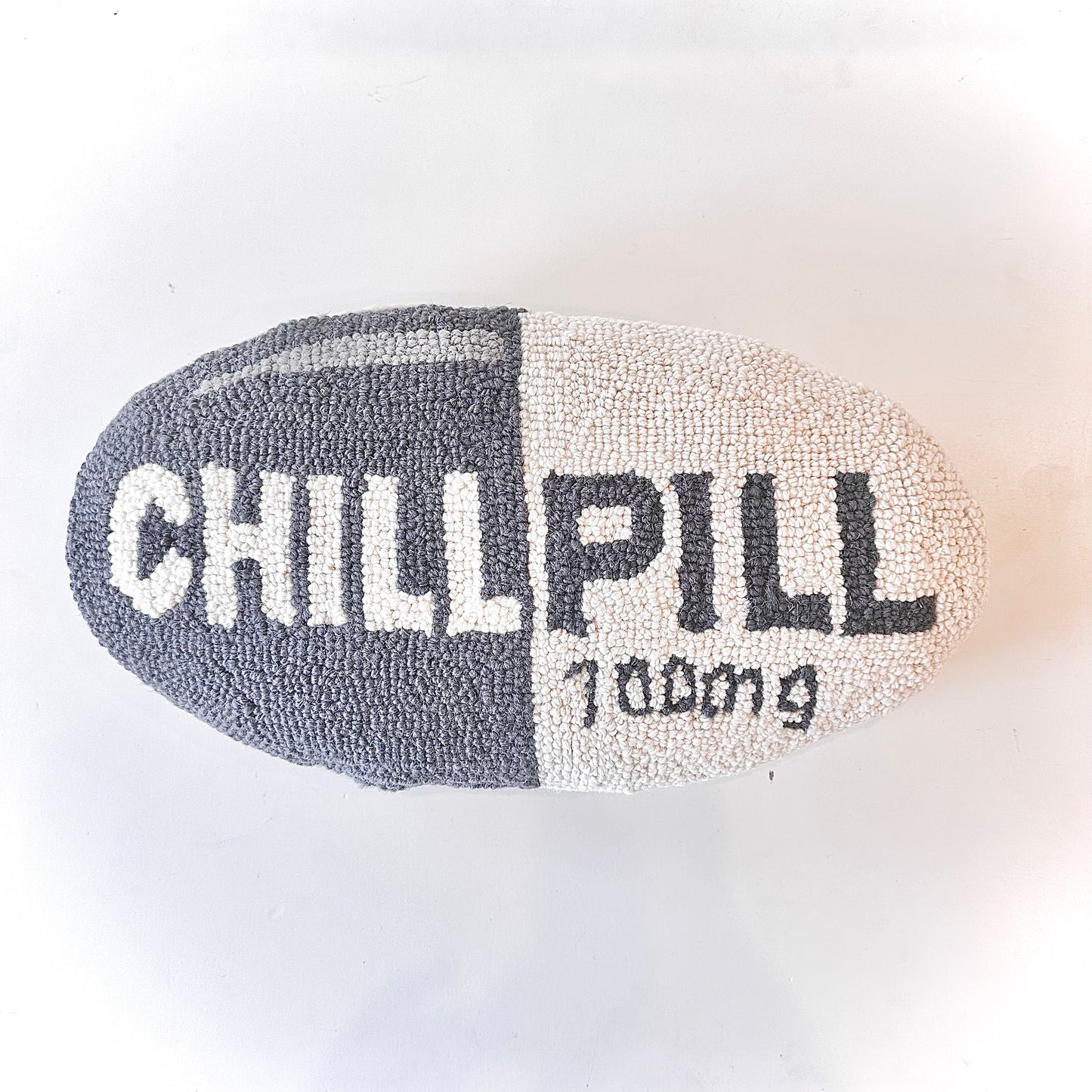 Chill Pill Hooked Pillow