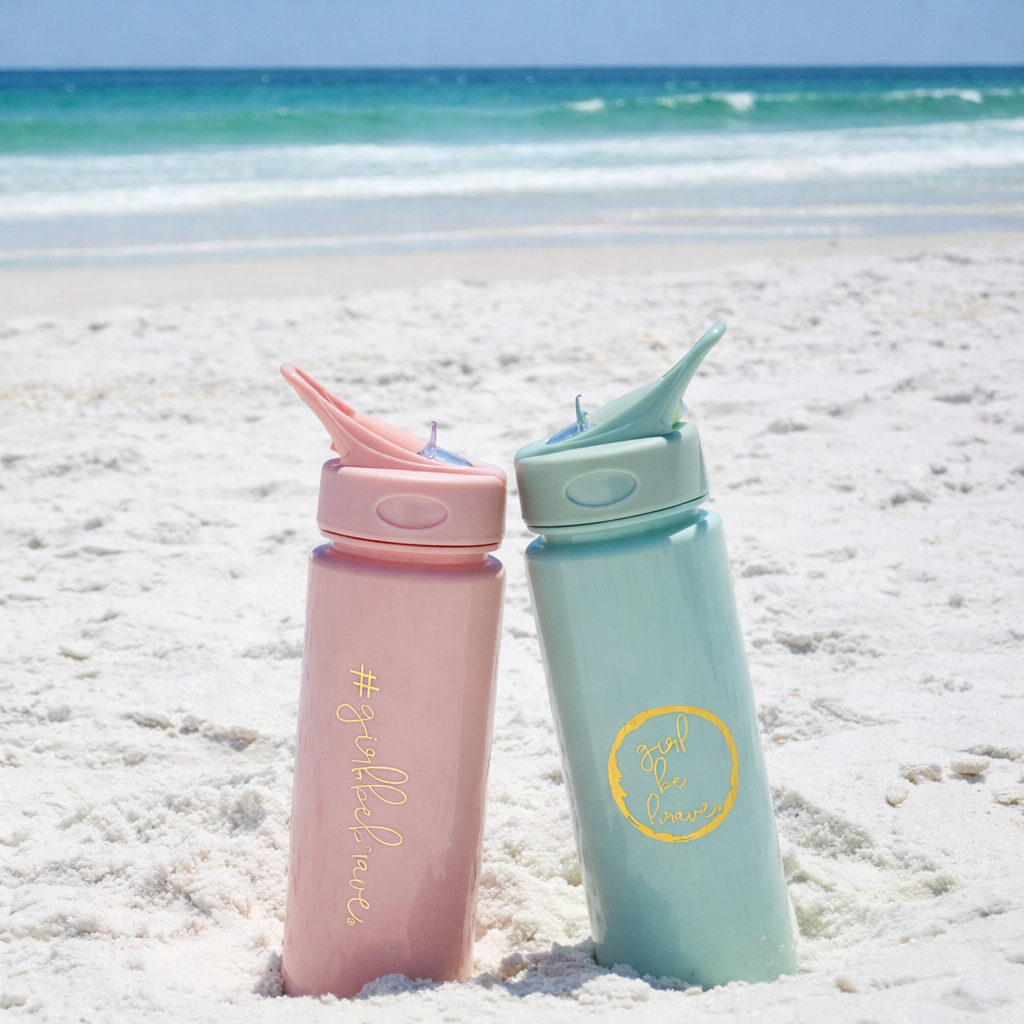 Girl Be Brave Water Bottle