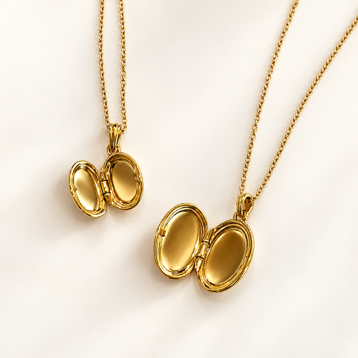 Petite Oval Locket Necklace