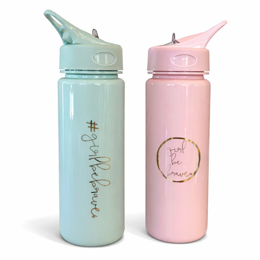 Girl Be Brave Water Bottle