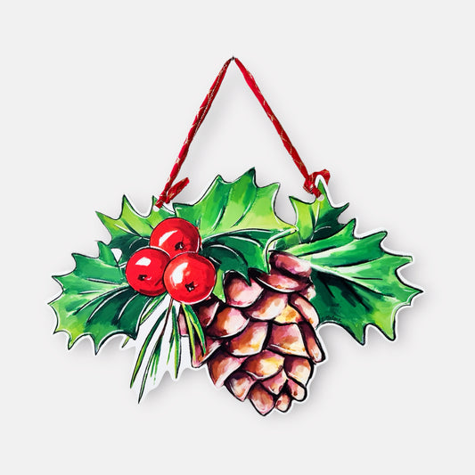 Holiday Pinecone Door Hanger Home Malone