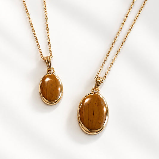 Petite Oval Locket Necklace
