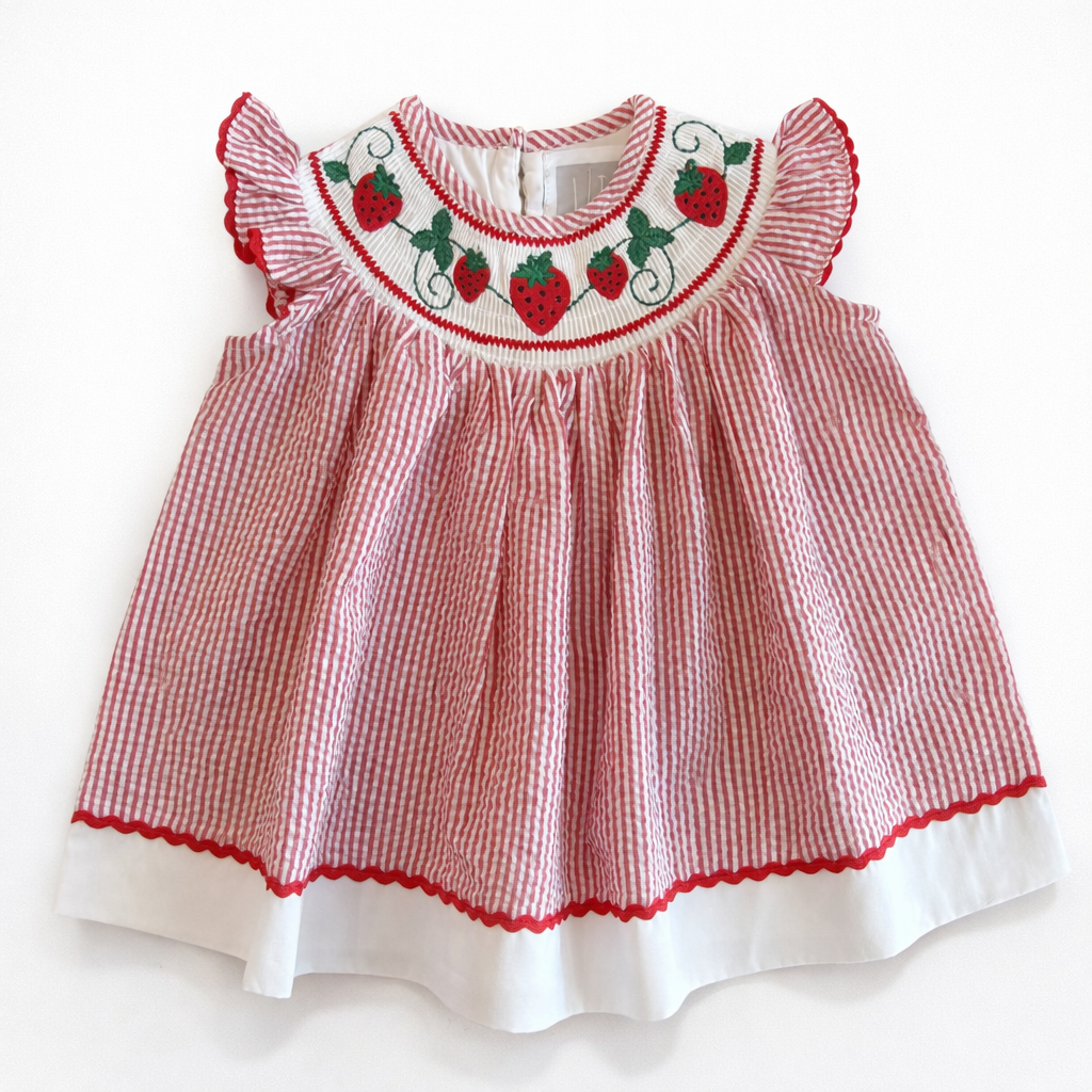 SALE~Strawberry Fields Smocked Dress