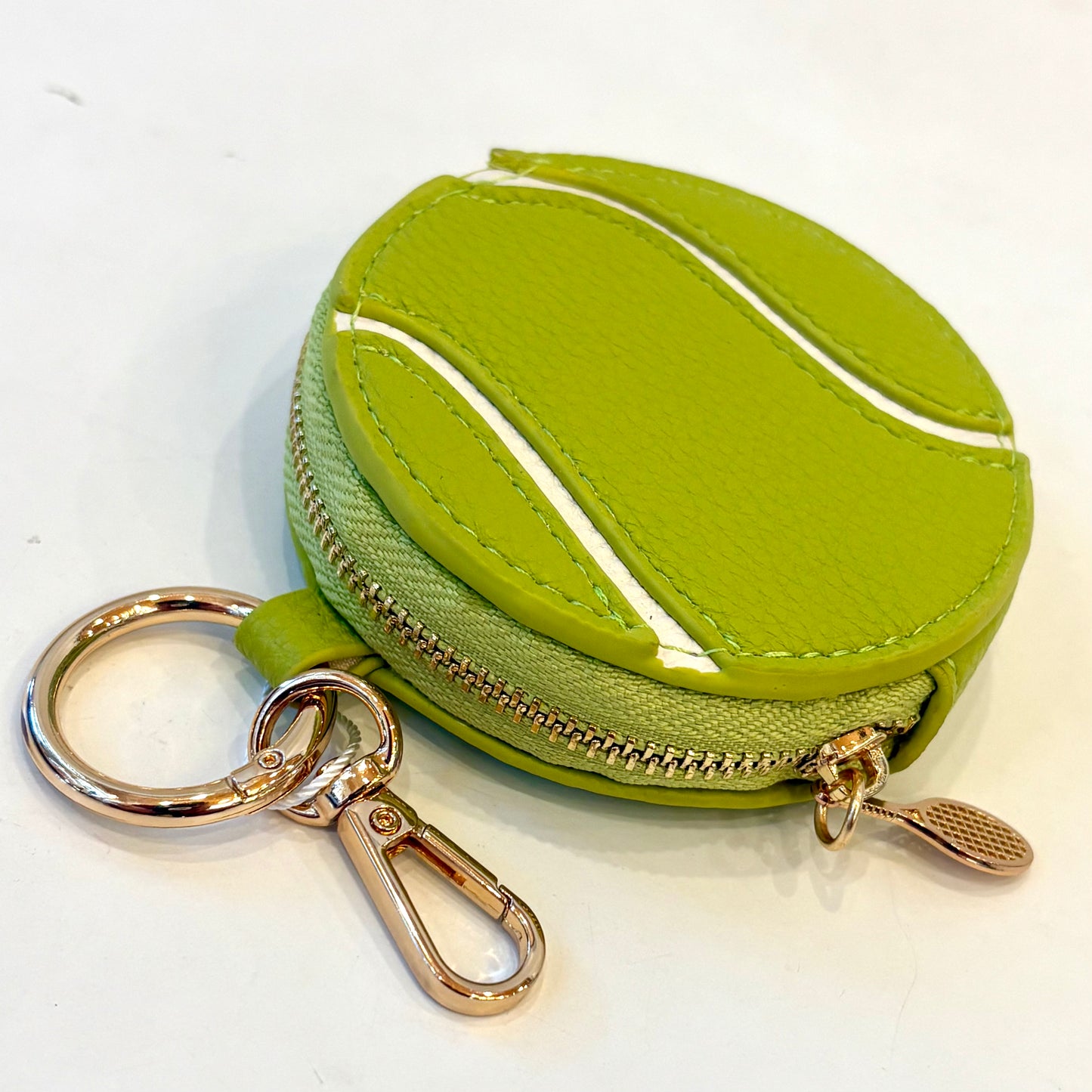 Tennis Ball Zip Coin Pouch