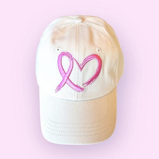 Pink Ribbon Girl Be Brave Hat