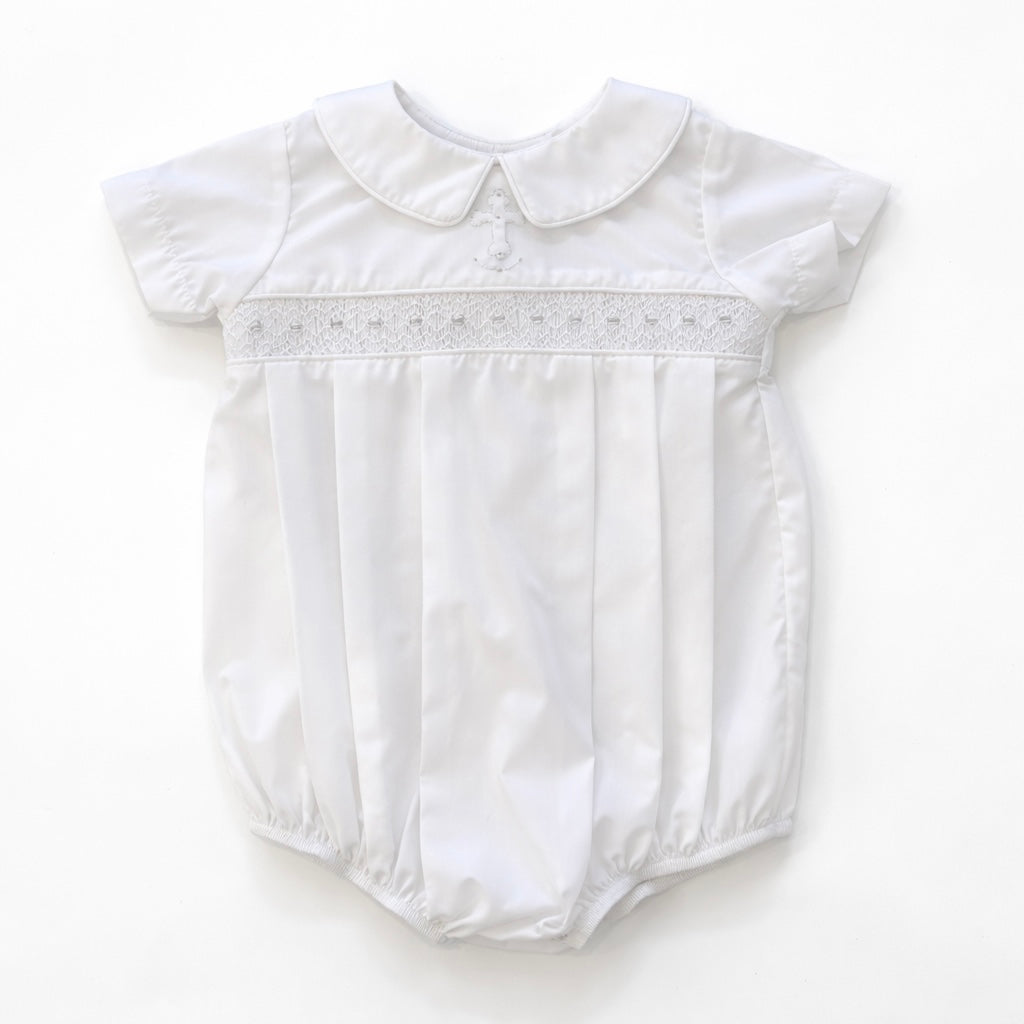 Little Blessings Smocked Bubble Romper