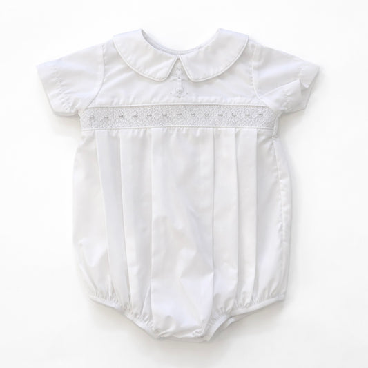 Little Blessings Smocked Bubble Romper