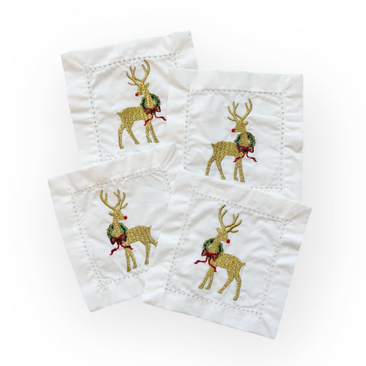 "Reindeer Cheer" Oak Lane Cocktail Napkins