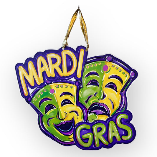 Mardi Gras Masks Home Malone Door Hanger