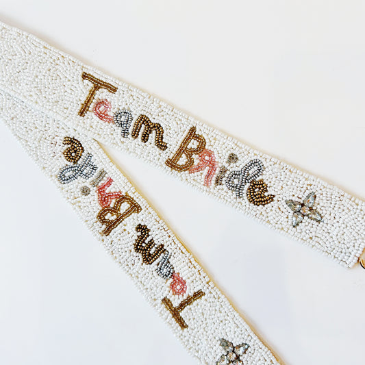 Team Bride Beaded Purse Strap