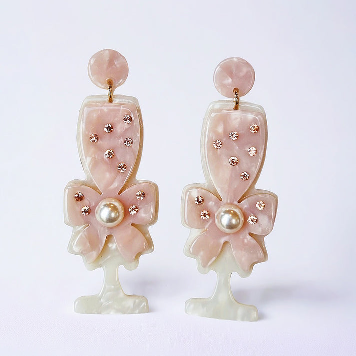 Champagne Glass Earrings main image 1