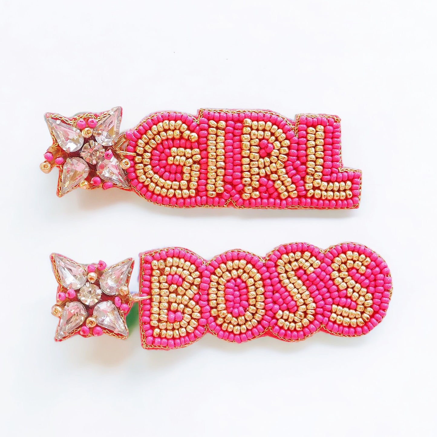 Boho Mamma Beaded Girl Boss Earrings