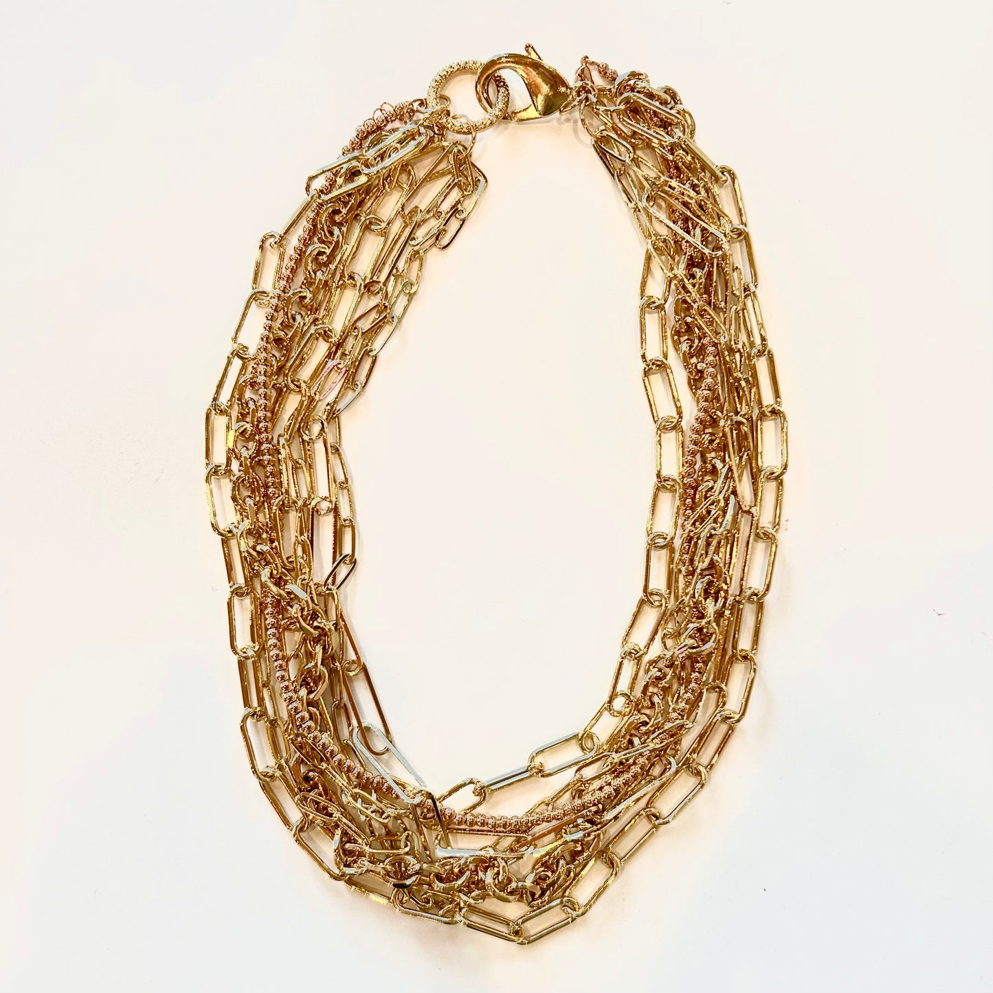 Tangled in Gold Chains Necklace