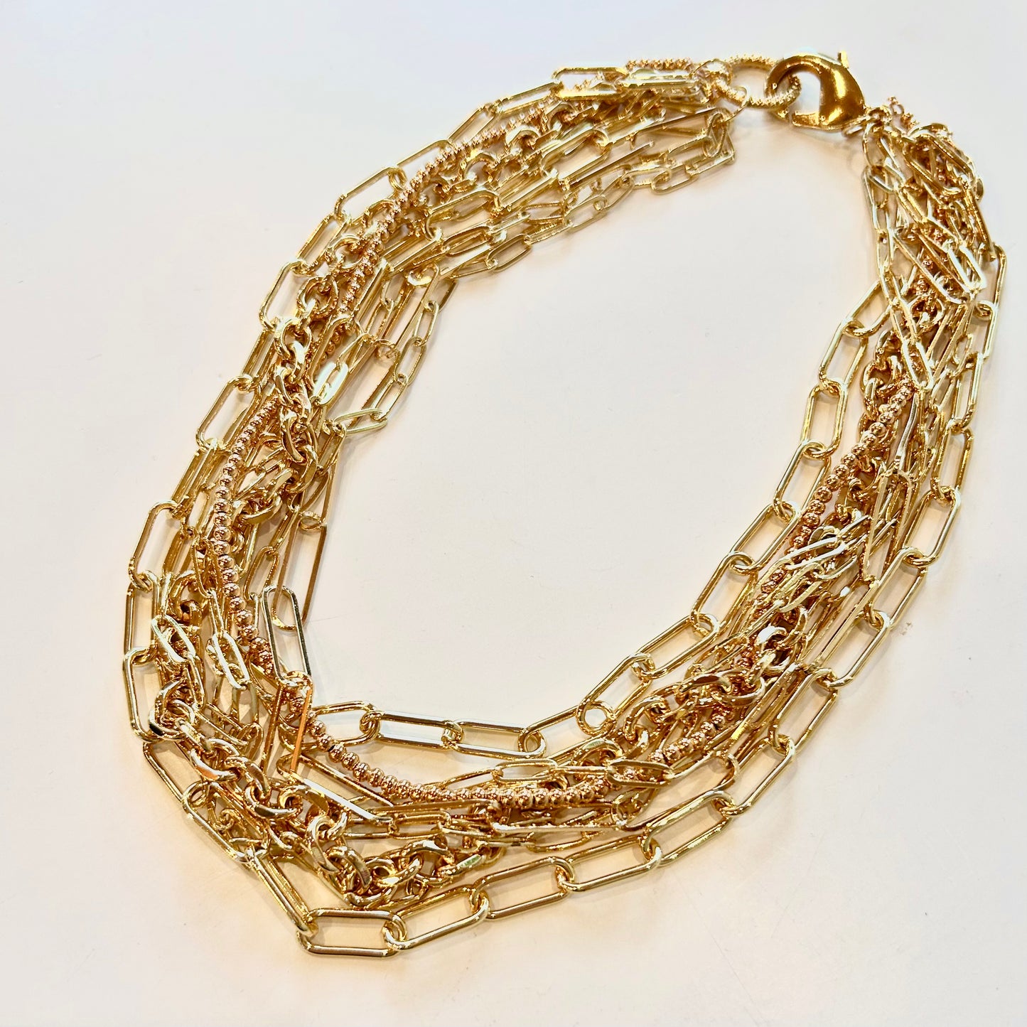 Tangled in Gold Chains Necklace