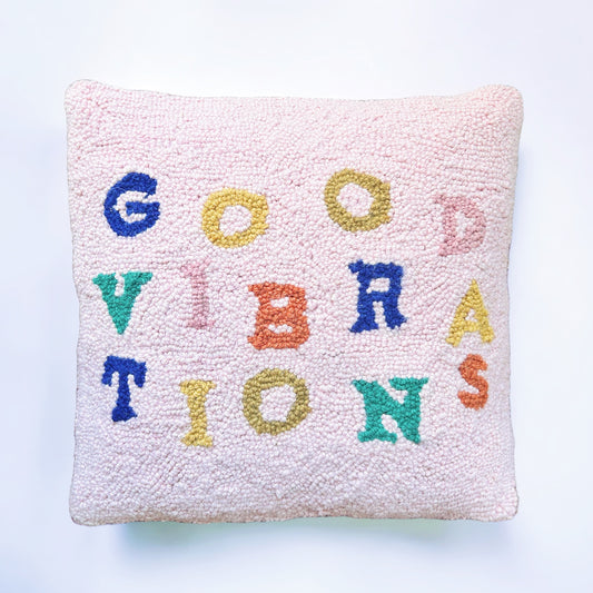 Hooked Good Vibrations Pillow