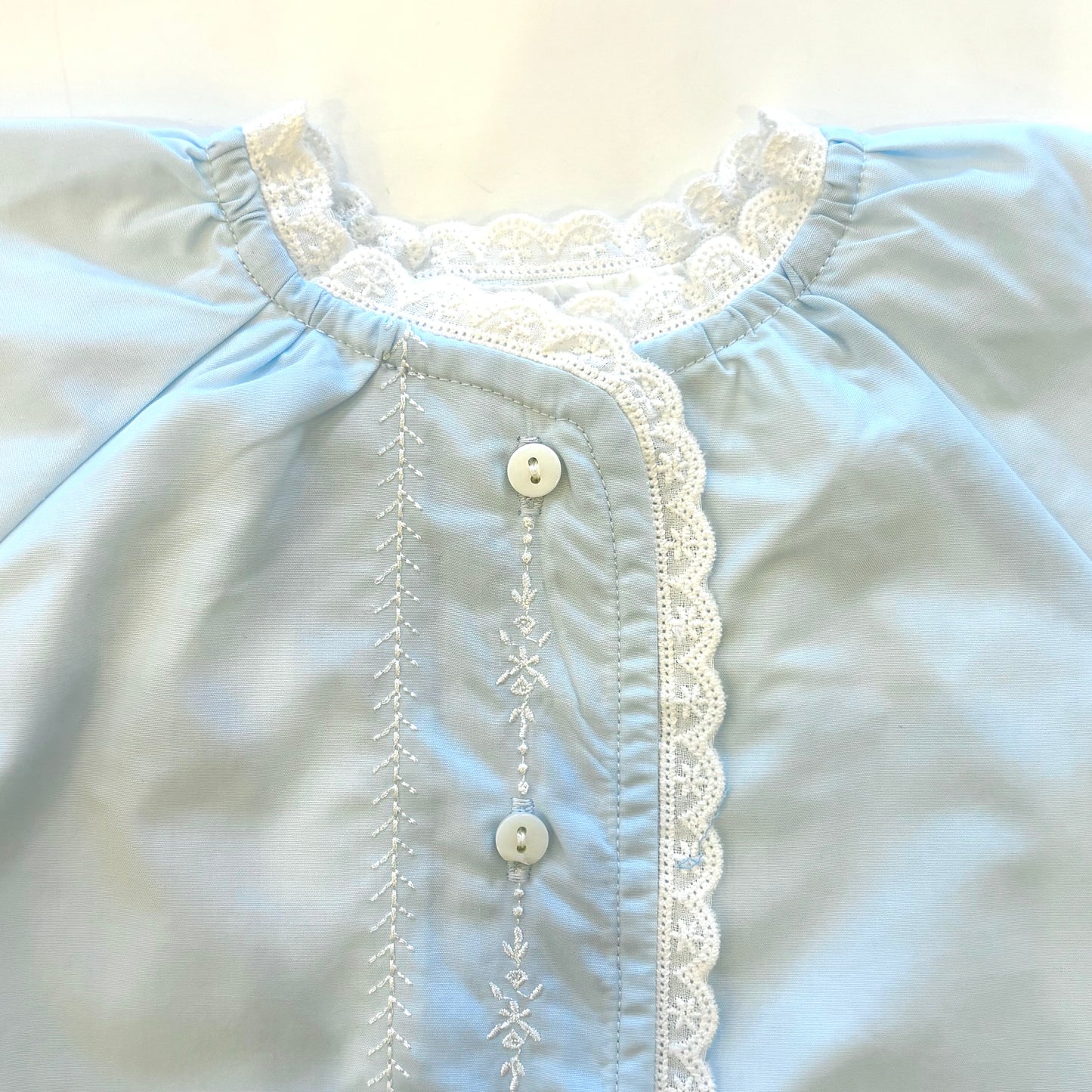 Blue Heirloom Traditional Baby Gown