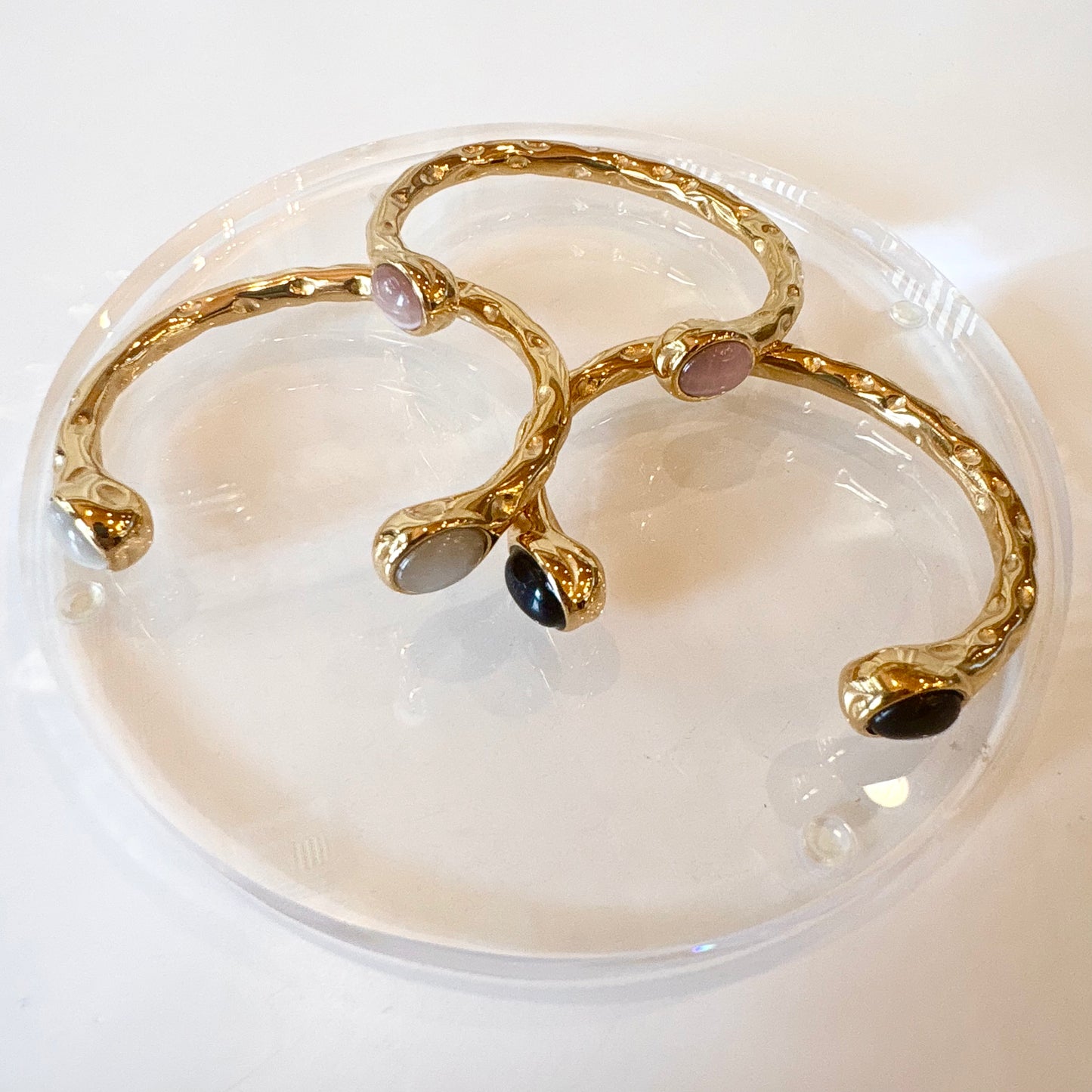 Facet Gem Cuff Bracelet