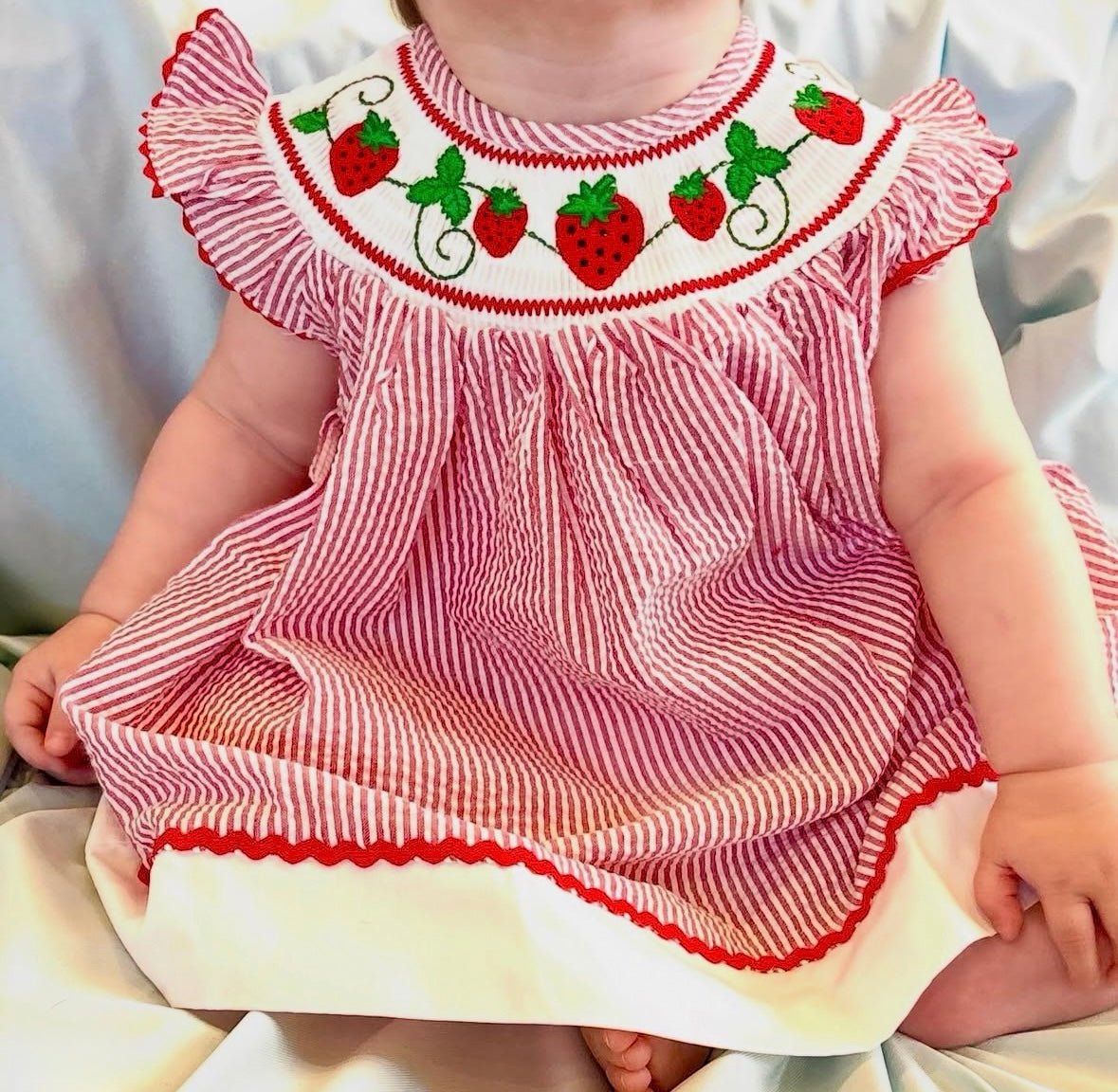 SALE~Strawberry Fields Smocked Dress