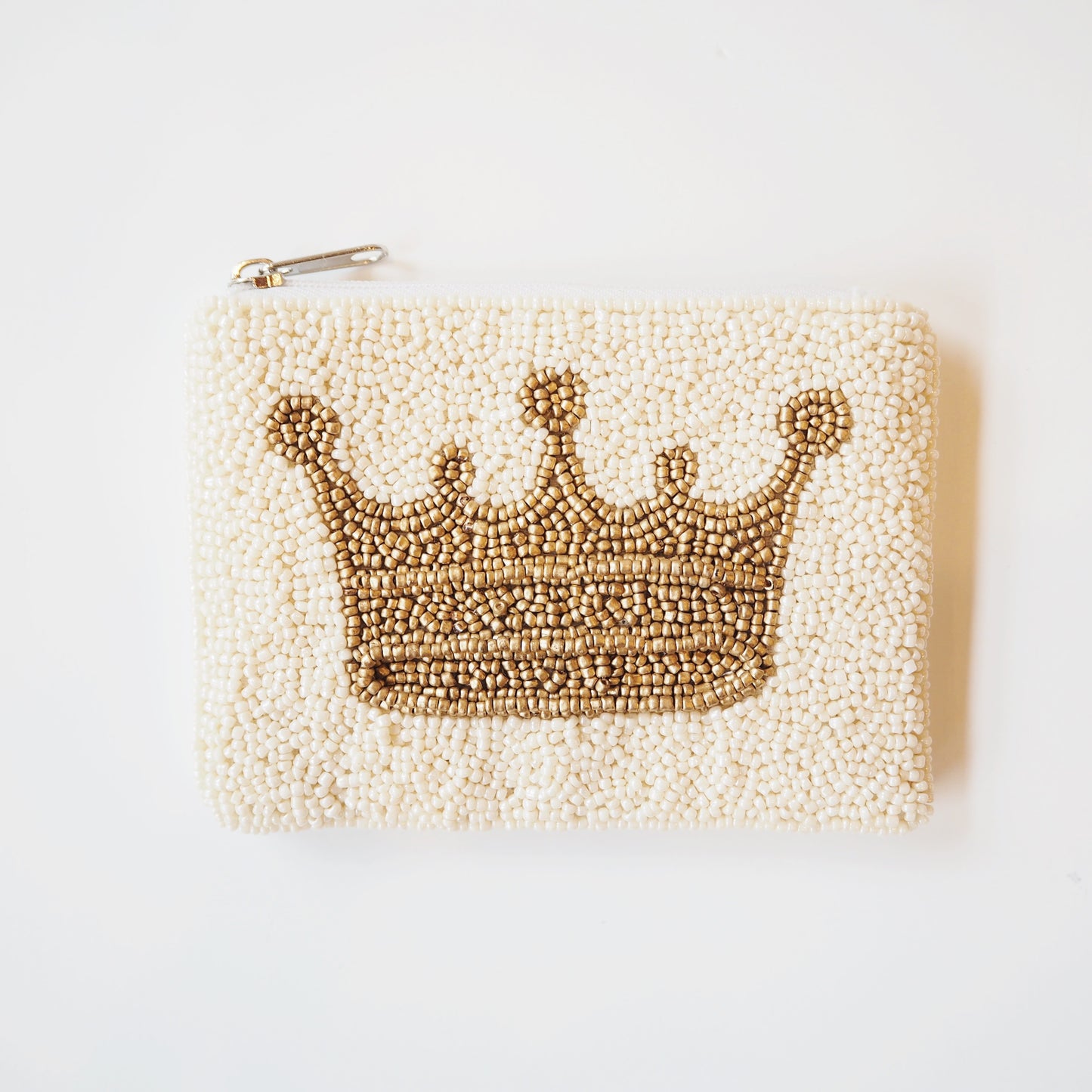 Beaded Crown Coin Pouch
