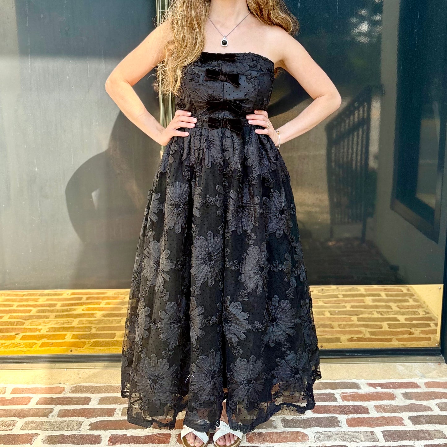 Midnight Bloom Midi Dress~ Final Sale