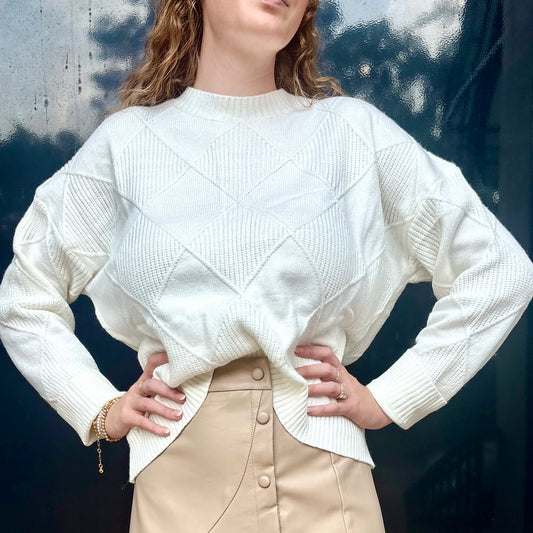Ivory Knit Sweater~ Final Sale