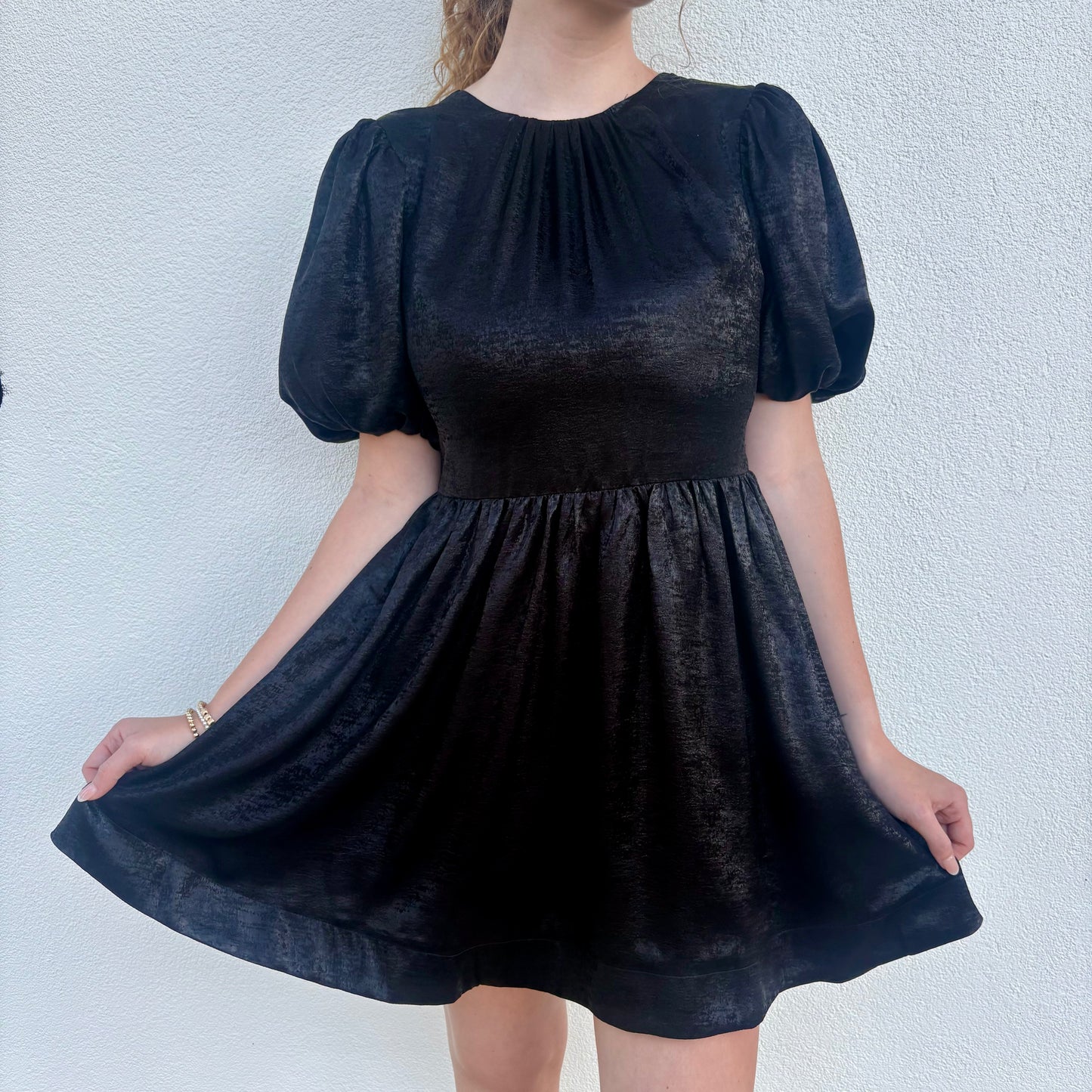Vexa Puff Sleeve Mini Dress~Final Sale