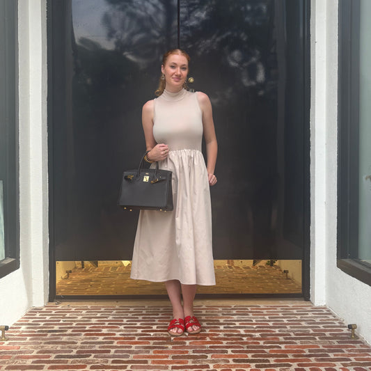 Solin Soft Structure Midi Dress~ Final Sale
