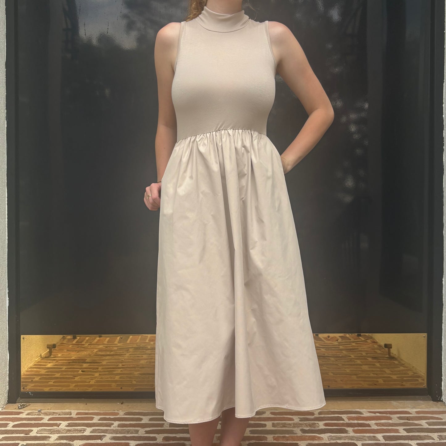 Solin Soft Structure Midi Dress~ Final Sale