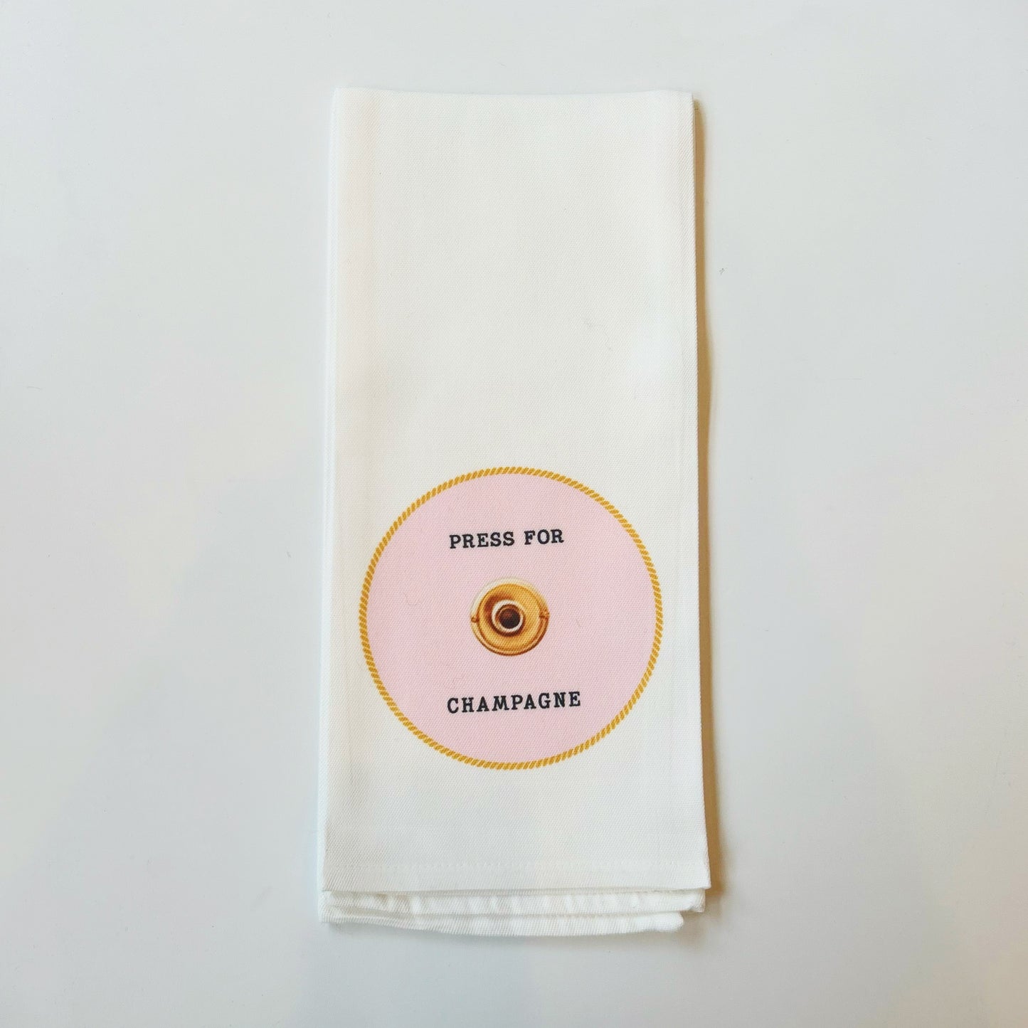 Press for Champagne Kitchen Towel