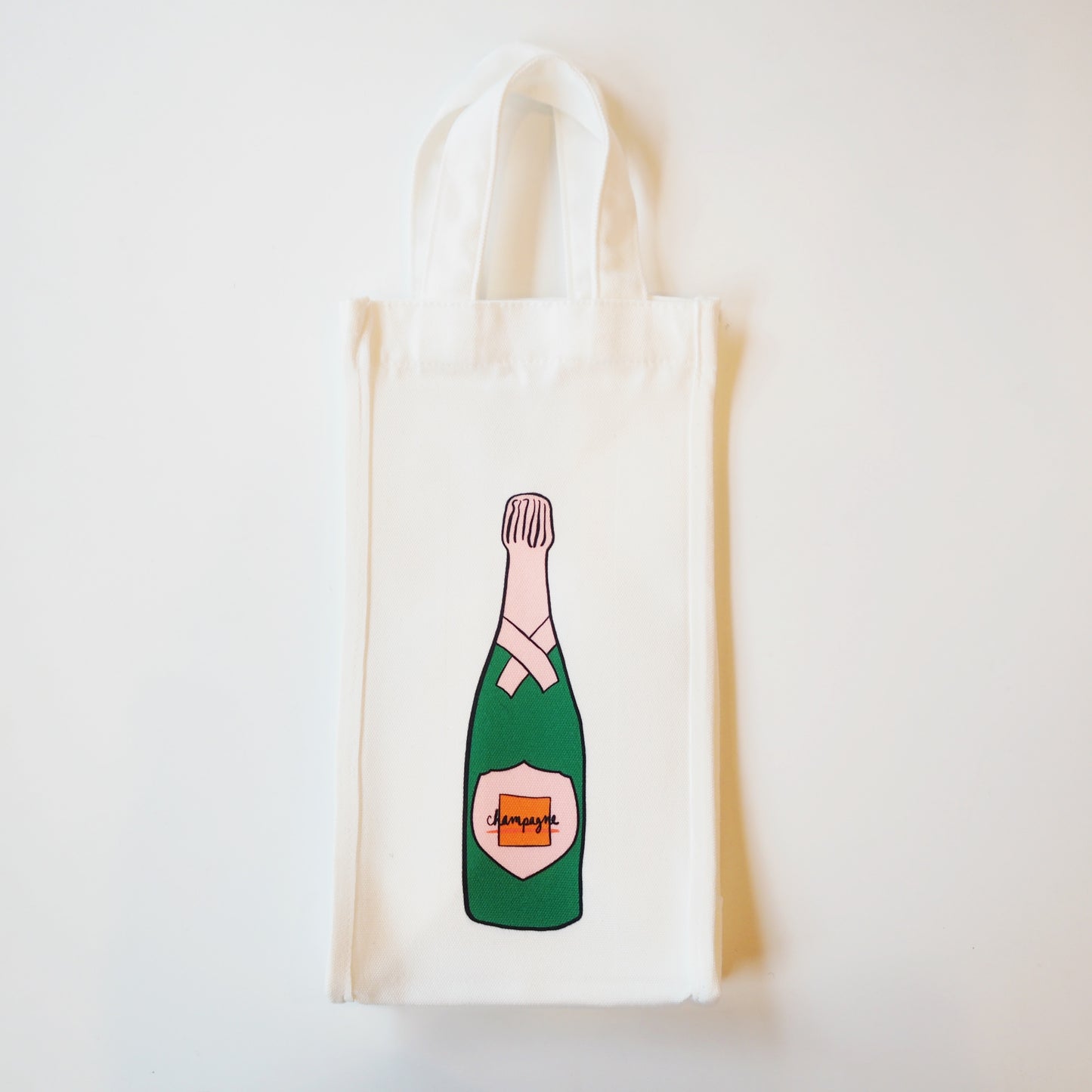 Champagne Canvas Bottle Bag