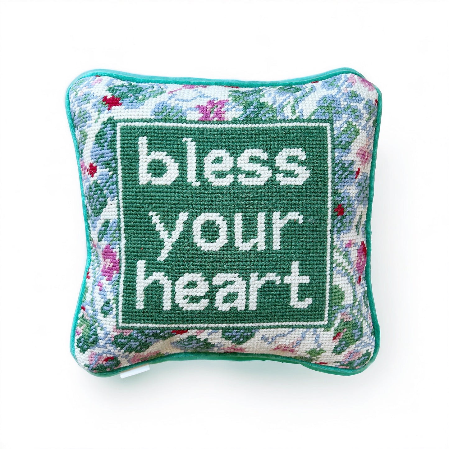Hooked Bless Your Heart Throw Pillow