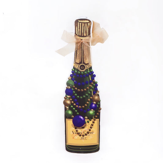 Mardi Gras Beads Champagne Door Hanger