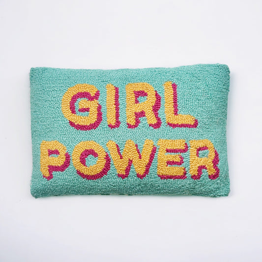 Girl Power Hooked Pillow