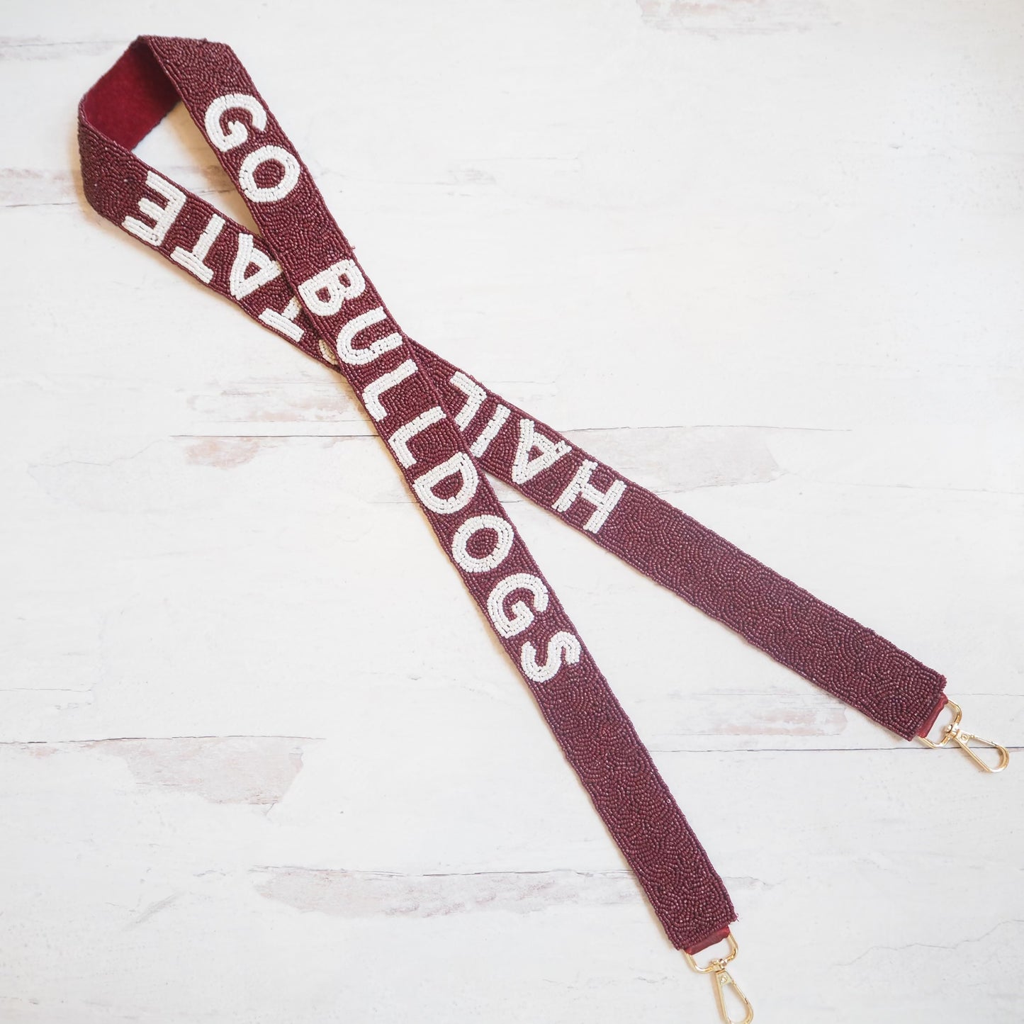 Beaded Hail State Purse Strap~SALE