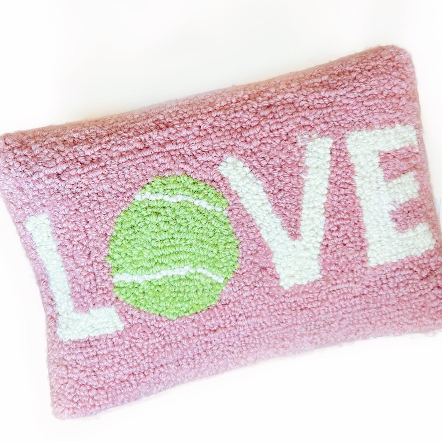 Hooked Tennis Love Pillow