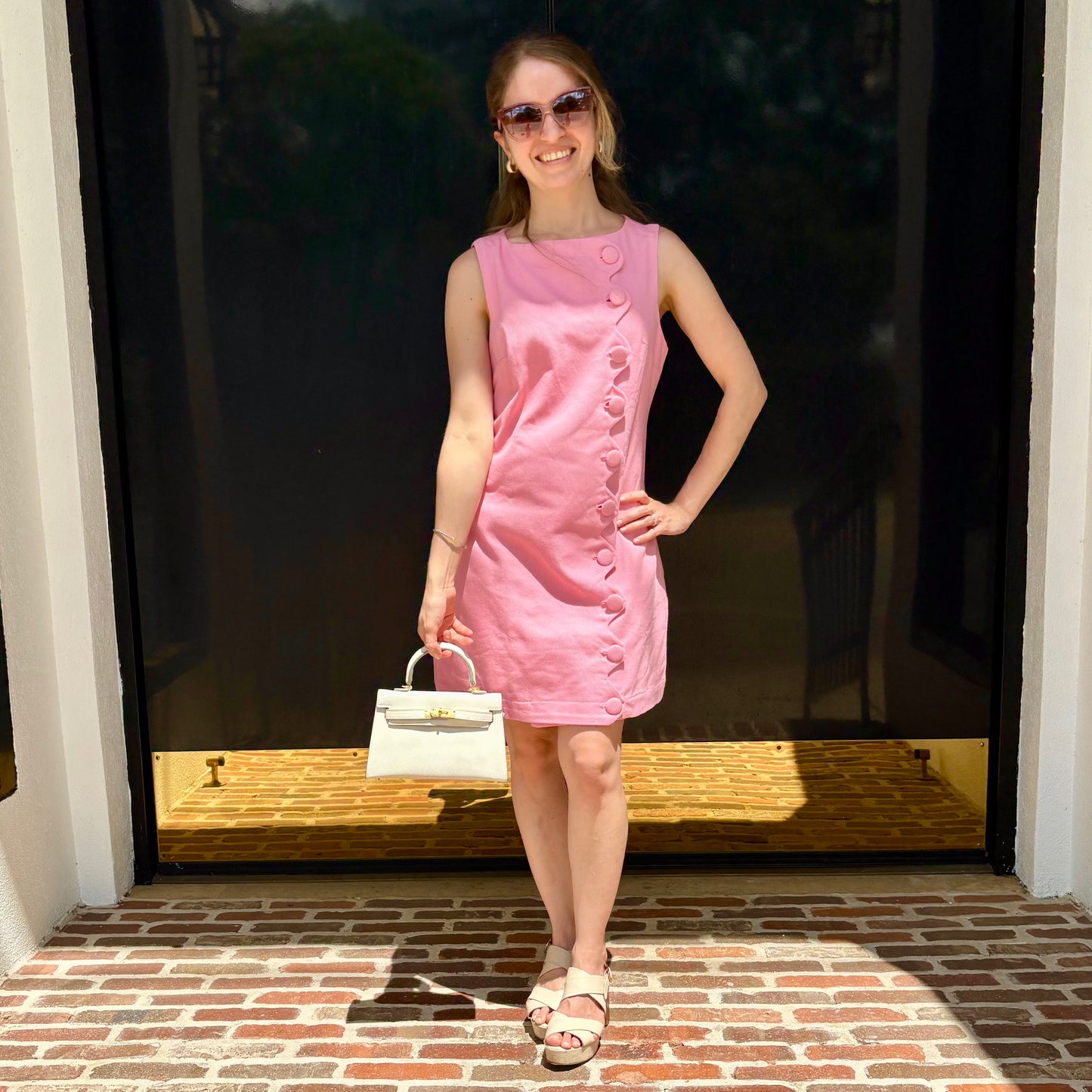 Audrey Scalloped Mini Dress