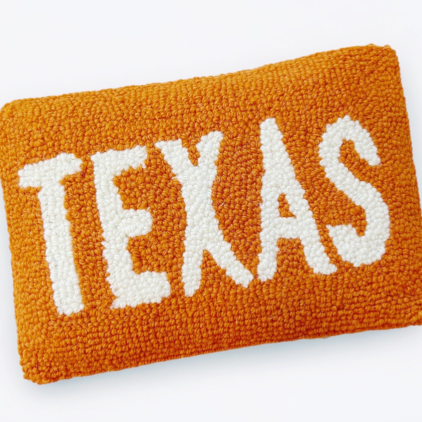 Hooked Texas Pillow