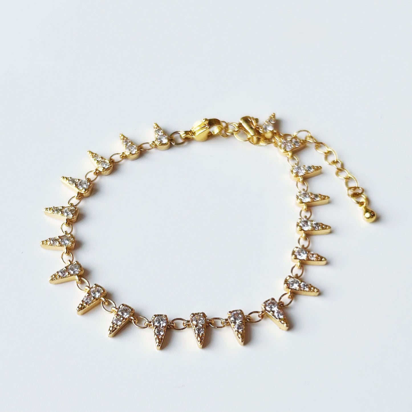 Aurelian Armor Spiked Gold Wristlet Bracelet