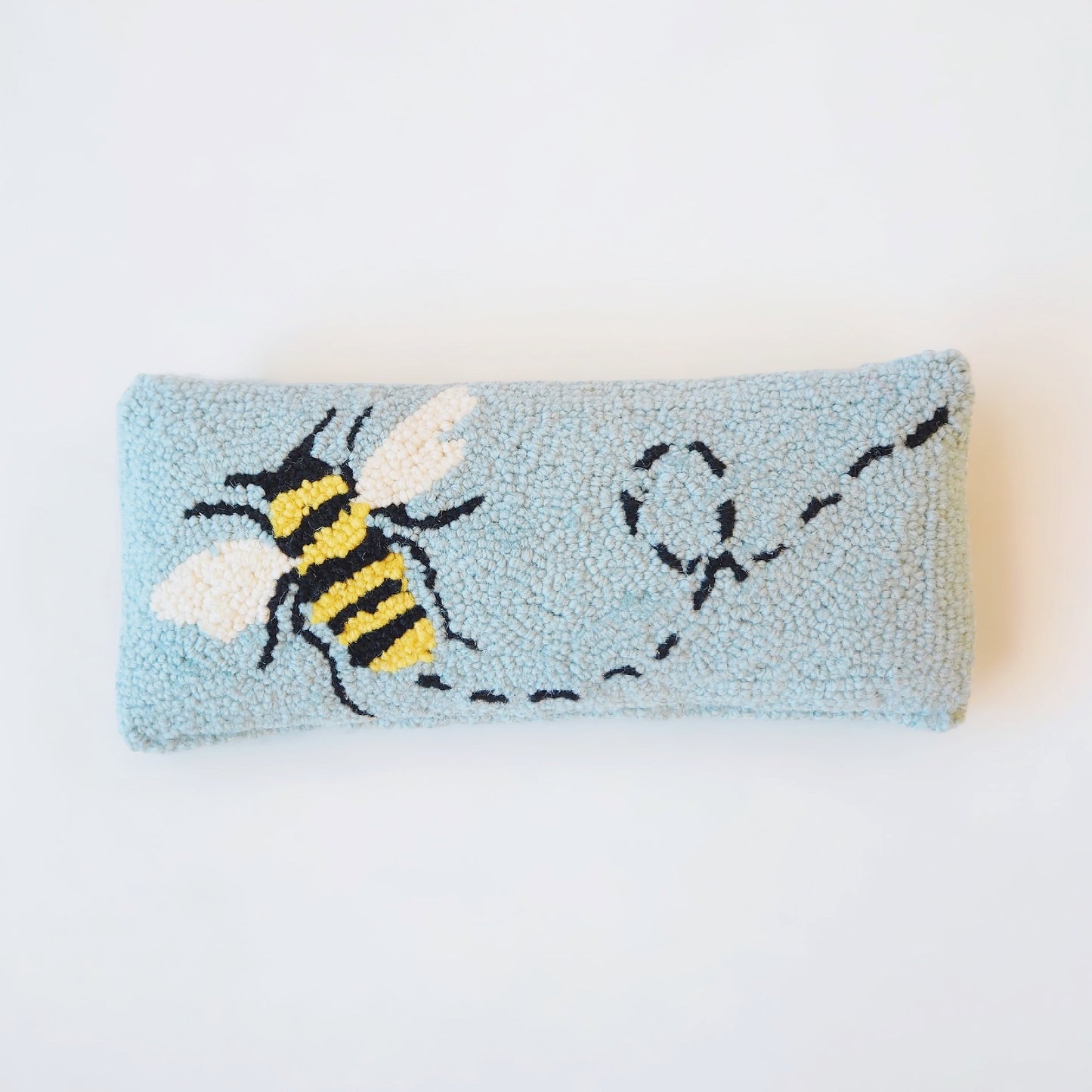 Mini Bee Hooked Pillow